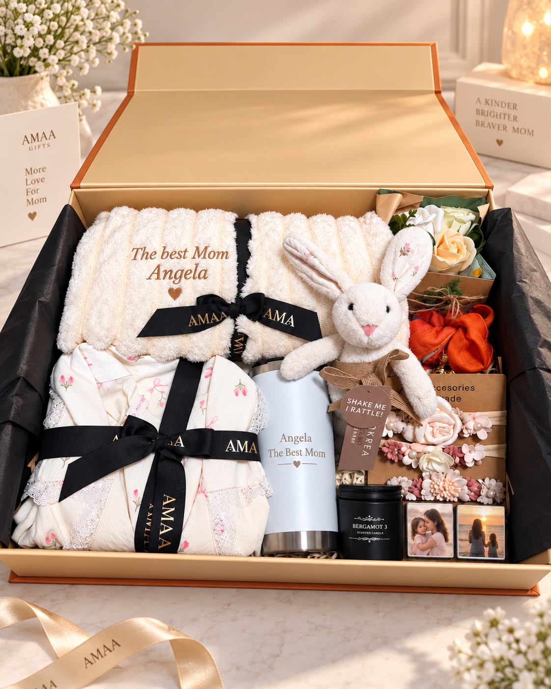AMAA Luxury Personalized Mom Gift Box — Large
