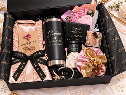 AMAA Luxury Personalized Bride Gift Box — Medium