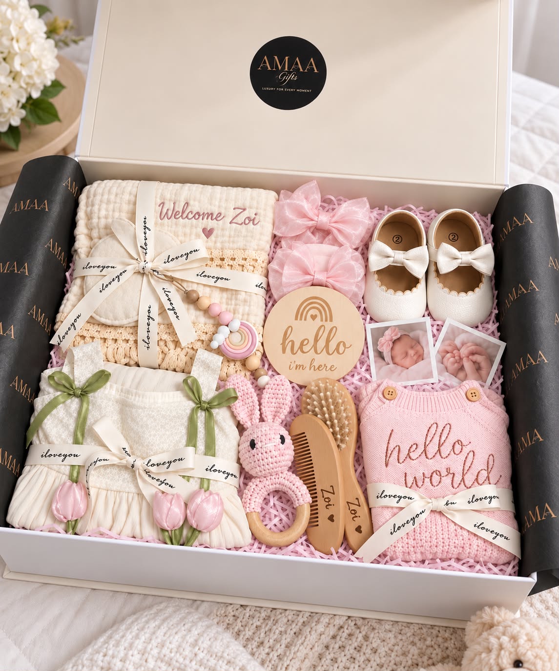 AMAA Luxury Personalized Baby Gift Box — Large